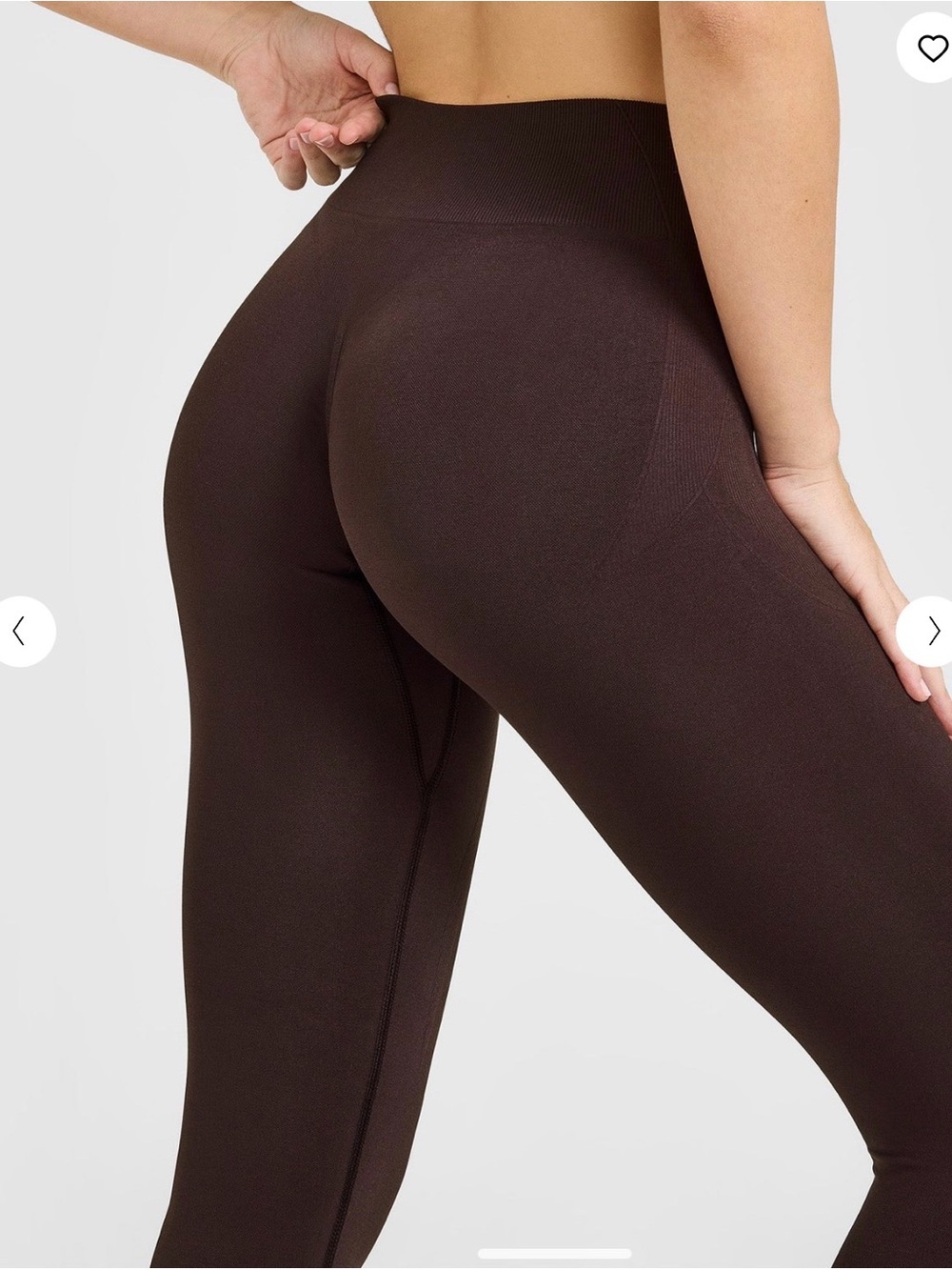 Oner active enhancelift seamless leggings with white logo in plum brown